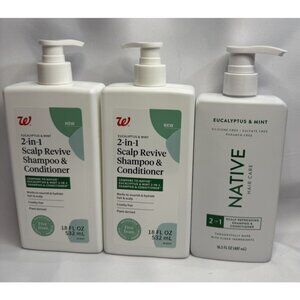 Native + Walgreens Scalp Refreshing 2-in-1 Shampoo & Conditioner Eucalyptus Mint
